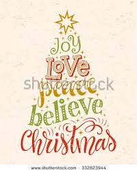 Vector Christmas Tree Of Holidays Lettering On Texture Background Joy Love Peace B Holiday Lettering Hand Drawn Christmas Cards Christmas Cards Photography