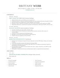 Debt Collector Resume Examples And Tips Zippia