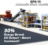 Concrete Block Maker Qt6-15f Concrete Block Brick Making ...