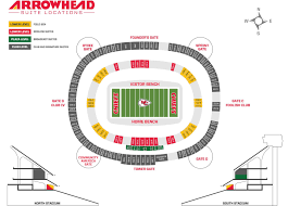 Arrowhead Seating Map Rams Seating Chart With Seat Numbers