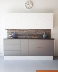Semihandmade Supermatte Gray And White Slab Ikea Kitchen Kitchen Cabinets Ikea Cabinets Slab Door Kitchen
