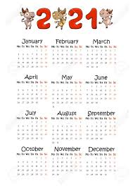 Free 2021 lunar calendar by arno o'kon december 24, 2020 free 2021 lunar calendar blank calendars are not necessary completely blank. 2021 Year Vertical Calendar On A4 Paper Format Cute Ox Lunar Royalty Free Cliparts Vectors And Stock Illustration Image 153337849