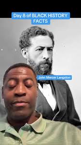 Day 8 of BLACK HISTORY FACTS: John Mercer Langston. #johnmercerlangston  #blackhistoryfacts #blackhistorymonth #blackhistoryisamericanhistory  #blackhistory #blacklivesmatter #blacklives #blm ...