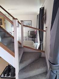 20 glass staircase wall designs with a graceful impact on the overall decor. White Oak And Glass Staircase Abbott Wade