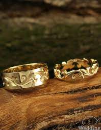 Unique Matching Wedding Bands Set Vine Wedding Rings His And Etsy In 2021 Wedding Ring Sets Unique Wedding Rings Sets His And Hers Rose Gold Diamond Ring Engagement