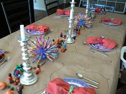 Kids Table For All Brown Craft Paper Table Cloth Hand Drawn Placemats Crayon Bursts Fun And Easy Table Setting Paper Crafts Crafts Fun Crafts