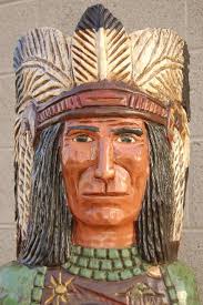Cigar Store Wooden Indian by Frank Gallagher 5 Feet Tall 0451