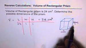 In general, it make no difference which side of a rectangle you call width or length. 11 Find Dimensions Of Rectangular Prism Given Its Volume Youtube