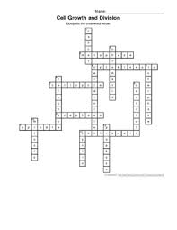 Here you can find easy crossword puzzles for children and students in elementary and middle school. Cell Growth And Division Crossword Puzzle Answer Key By Rachel Elliott