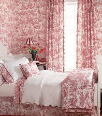 Check spelling or type a new query. One Or The Other Please But Overall I Love The Toile Look Thibaut Wallpaper Bedroom Wallpaper Red Country Living Room Bedroom Design