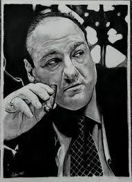 I think this is my most realistic drawing to date , Tony Soprano drawn