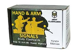 Army hand and arm signals. Amazon Com Army Flashcards Military Hand And Arm Signals 100 Of The Most Important Visual Hand And Arm Signals From The Army Training Circular Tc 3 21 60 Visual Signals Made