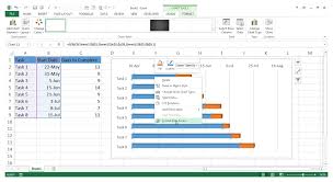 This would usually mean lot's of time consuming manual editing of cells. How To Make Gantt Chart In Excel Gantt Chart Excel Zoho Projects