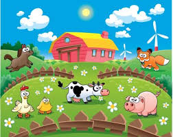 Cartoon Animals And Farm Vector Farm Animals For Kids Farm Cartoon Animals For Kids