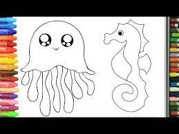 Wie Zeichnet Man Meerestiere Zeichnen Und Ausmalen Fur Kinder Youtube Meerestiere Ausmalen Fur Kinder Fisch Zeichnung