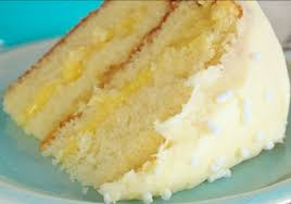 Lemon Cake With Lemon Filling And Lemon Butter Frosting Dmrecipes Com Lemon Filling Lemon Recipes Butter Frosting