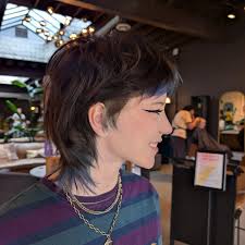 Cute little mod mullet 💙 #mod #mullet #lucerohairandwellness  #trangenderstylist #randcopro #lucerohairandwellness