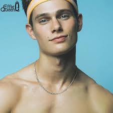 Effie Queen véritable 925 en argent Sterling italien diamant-coupe corde  chaîne collier pour femmes hommes 18K or torsion chaîne bijoux SC29