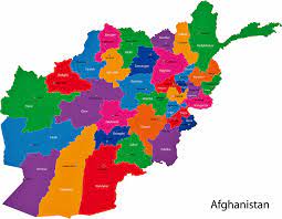 Afghanistan (small map) 2016 (19k). Afghanistan Map Of Regions And Provinces Orangesmile Com