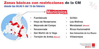 La consejería de sanidad ha desconfinado tres zonas básicas de salud, y no ha añadido esta semana ninguna nueva a la lista de áreas con restricciones. Coronavirus Madrid Los Hospitalizados Caen Un 14 Y Los Contagios Un 36