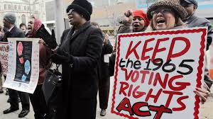 The voting rights act of 1965 expanded the 14th and 15th amendments by banning racial discrimination in voting practices. Congressional Democrats Launch A New Strategy To Restore The Voting Rights Act Billmoyers Com