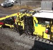 CSX ballast tamper-liner & ballast regulator (maintenance-of-way equipment)  (Marion, Ohio)