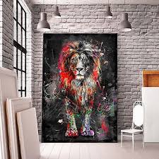 Leinwand Bild Xxl Abstrakt Lowe Lion Natur Deko Wandbilder Kunstdruck Canvas Ebay Abstrakt Leinwandbilder Abstrakt Malerei