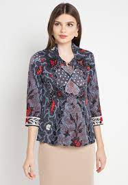 Blouse Batik Dobby Gunungan Hati 1 Baju Atasan Wanita Model Baju Wanita Model Pakaian