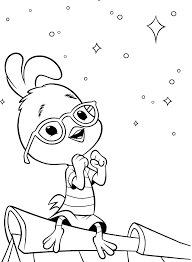 Chicken Little See Star Coloring Page Star Coloring Pages Coloring Pages Coloring Books