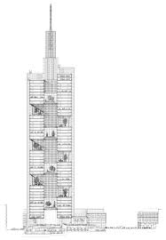 Section Commerzbank Tower Frankfurt Foster Partners Wolkenkratzer Hochhaus Architektur