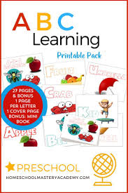 learning printable pack with mini book flash card set books