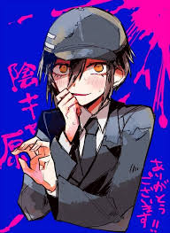 I drew pregame saihara and worked on my art style! Pregame Shuichi Kagehara Shuichi Saihara Danganronpa Anime Creepy