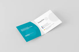 These psd files uses the smart object, you can replace the mockup content. 15 Folded Business Card Psd Mockup Templates Decolore Net