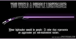 Which Color Of Lightsaber Would You Wield Lightsaber Star Wars Awesome Purple Lightsaber