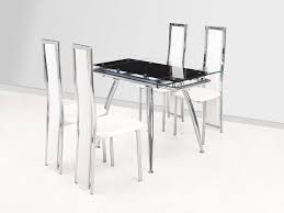 Unfollow extending glass dining table to stop getting updates on your ebay feed. Small Black Extending Glass Dining Table And 4 White Chairs
