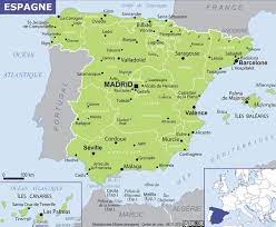 Toute l'espagne est une invitation au voyage et aux découvertes ! Carte De L Espagne Decouvrrir L Espagne Sous Forme De Carte