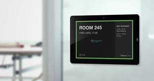 Use Digital Signage By Garaio Rooms Room Signage Door Signage Digital Signage