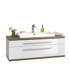 Waschtisch badezimmer waschbecken mit aufsatz becken 60cm unterschrank hochglanz. Fackelmann Stanford Keramikwaschtisch Mit Unterschrank Weiss Hochglanz 110cm Bad Elegant
