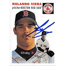 Rolando Viera autographed Baseball Card (Boston Red Sox) 2002 Topps  Heritage #77