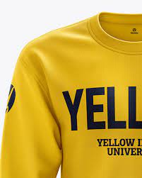 Download Men S Midweight Sweatshirt Mockup Front View In Apparel Mockups On Yellow Images Object Mockups