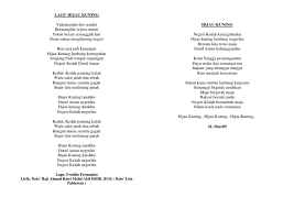 Lirik lagu dan video klip. Lagu Hijau Kuning