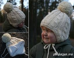 шапки ушанки вязаные спицами женские с описанием и фото Detskaya Shapka Ushanka Spicami Detskie Shapki Detskie Vyazanye Shapki Shapka Ushanka