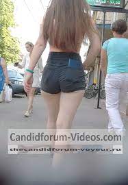 Candid bubble butt cheeky shorts | candidforum-videos.com