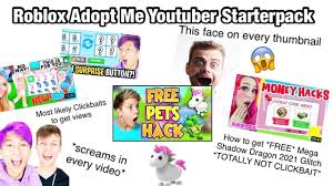 Maybe you would like to learn more about one of these? Roblox Adopt Me Youtuber Starterpack Starterpacks