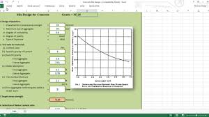Concrete Mix Design Excel Sheet Engineering Feed