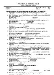 Soal uas ski kelas 9 semester 1 kurikulum 2013 dan kunci jawabannya tahun 2018 kali ini saya akan bagikan soal uas terbaru mapel ski mts kelas. Soal Uts Ski Kelas 7 Semester 1 Ok