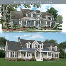 The Robertson Plan 1127 Before And After Renderings Wedesigndreams Dongardnerarchitects American Houses House Plans House Styles