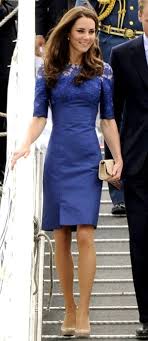 Kate Middleton Looks Stunning In A Royal Blue Dress By Canadian Designer Erdem Kate Middleton Style Fashion Blue Dresses