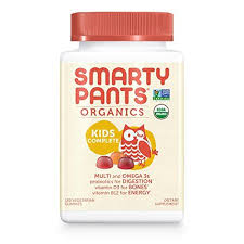 Smartypants Vegetarian Organic Kids Daily Gummy Vitamins Multivitamin Gluten Free Non Gmo Omega 3 Pro Kids Multivitamin Multivitamin Organic Kids Products