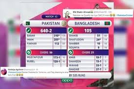 We could not have expected a better end to this festival of cricket. Optimistic Pakistan Fans Come Up With Scorecard Of Bangladesh 2019 Icc Cricket World Cup Match And It Has Become A Viral Meme See Posts India Com